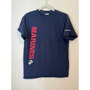USMC Marines T-Shirt The Few. The Proud. USA Blue Medium